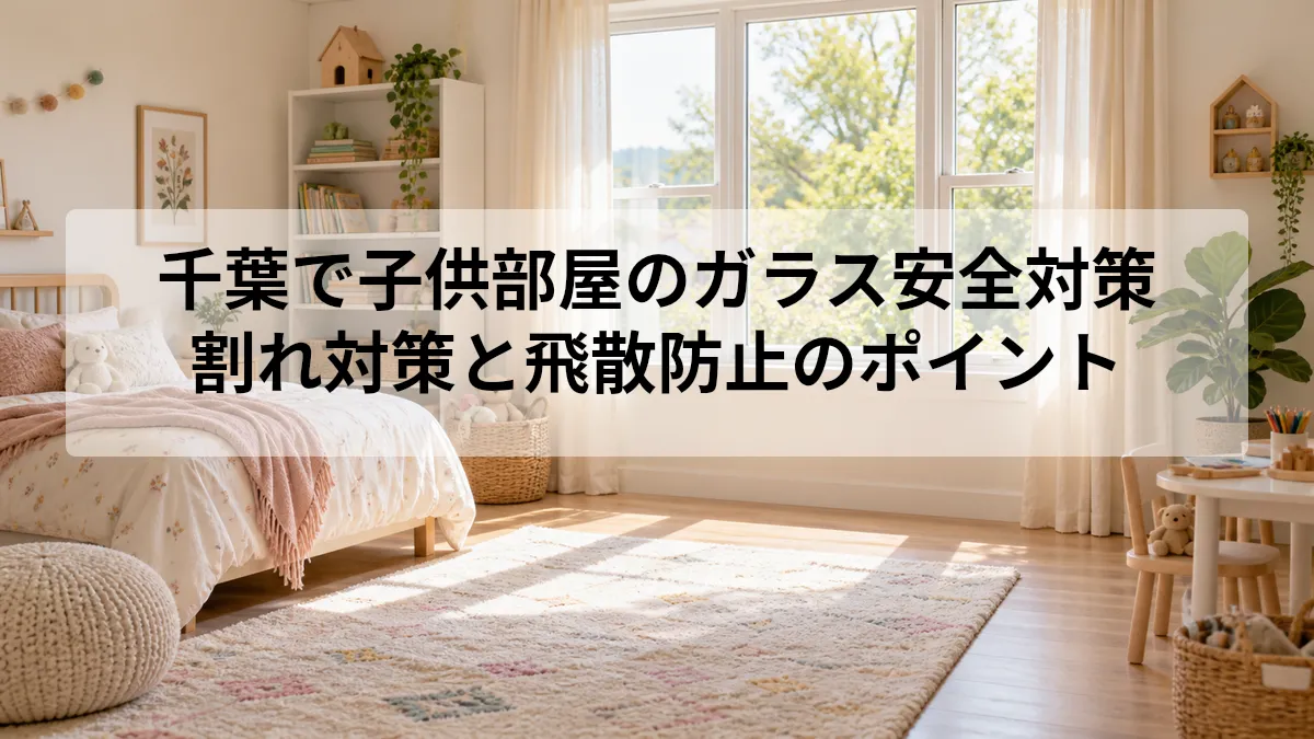 千葉で子供部屋のガラス安全対策|割れ対策と飛散防止のポイント
